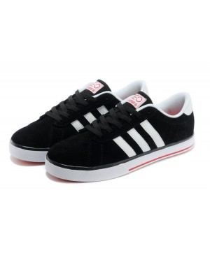 Adidas NEO Low Mens Black White Running Shoes