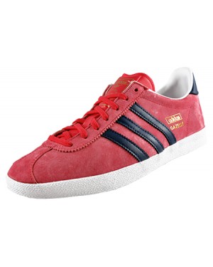 Adidas Originals Gazelle OG Womens Berry Pink Navy Fashion Shoes
