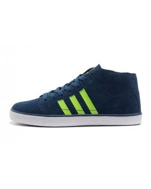 Adidas NEO Mid Mens Suede Navy Green Trainers