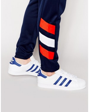 Adidas Originals Superstar B27141 White Blue Trainer