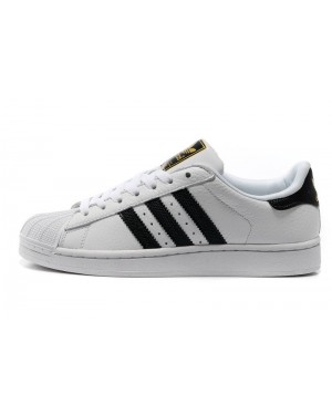 Adidas Superstar 2 Mens Leather White Black Sneakers