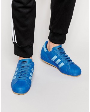 Adidas Originals Superstar 80s Reflective B35385 Blue Fashion Shoes