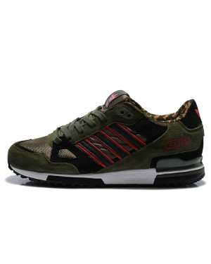 Adidas Originals ZX 750 Army Green Black Red Sneakers
