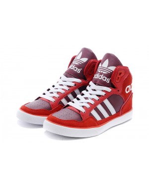 Adidas Originals Extaball W High Red Purple White Trainers