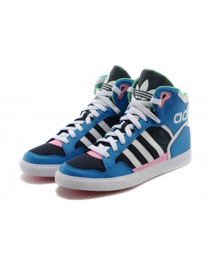 Adidas Originals Extaball W High Blue Black White Pink Running Shoes