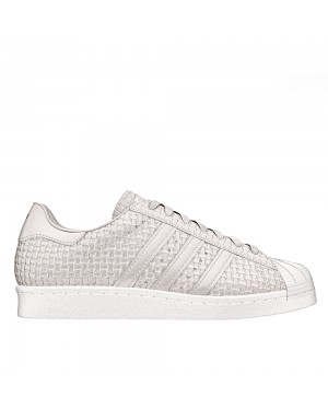 Adidas Superstar 80s Woven All White Chalk White/Ftwr White S75006 Trainers