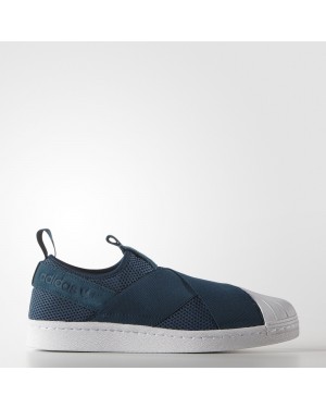 Adidas Women's Originals Superstar Slip-On Navy/White Shoes S75081