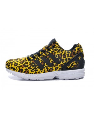Adidas Originals ZX Flux Leopard Limited edition Yellow Black Casual Shoes
