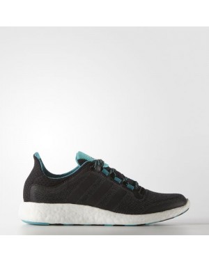 Adidas WMNS Trainers Pure Boost 2.0 Core Black/Shock Green Aq4441