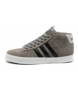 Adidas NEO Mid Mens Q38627 Suede Grey Black Fashion Shoes
