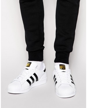 Adidas Originals Superstar C77124 White Black Fashion Shoes