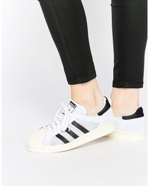 Adidas Originals Superstar 80s Primeknit White Black Sneakers