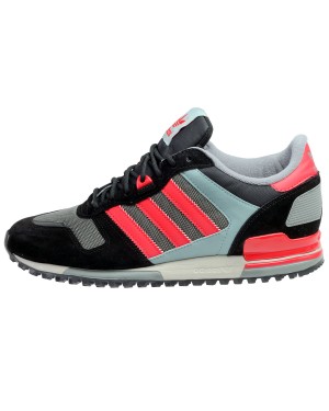 Adidas Men's ZX 700 Originals Running Shoes Black/Tomato Red/Grey B24833