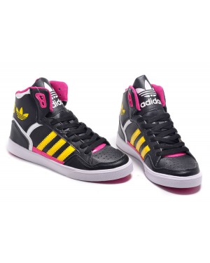 Adidas Originals Extaball W High Black Pink Yellow White Trainers
