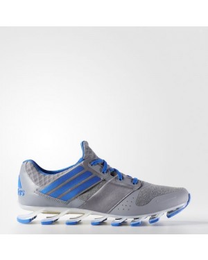 Adidas Mens Running Springblade Solyce Trainers Grey/Blue/Ftwr White Aq7928